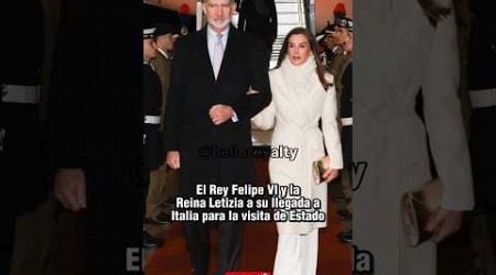 Rey Felipe VI y la Reina Letizia a su llegada a Italia #reyfelipe #reinaletizia #italy