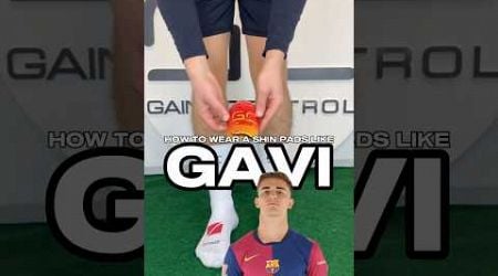 How to wear shin pads like GAVI #gaincontrol #howto #gavi #fcbarcelona #spain #shinpads