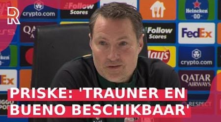 FEYENOORD-trainer PRISKE over SPARTA PRAAG, uitspraken na RKC en beschikbaarheid TRAUNER en BUENO