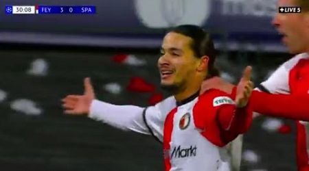 Anis Hadj Moussa Goal - Feyenoord vs Sparta Prague (4-2), Goals Results and Extended Highlights