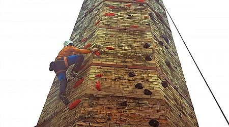 Rarity in Europe: Imagine climbing 200-year old chimney