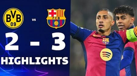 BORUSSIA DORTMUND vs BARCELONA [2-3] | RESUMEN y GOLES DEL PARTIDO | Champions League 2024