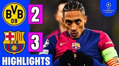 Borussia Dortmund Vs. FC Barcelona 2-3 | EXTENDED HIGHLIGHTS | UEFA Champions League 2024-25 | Barca