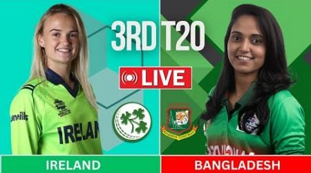 BANW vs IREW Live | 3rd T20 | Bangladesh Women vs Ireland Women 2024 | Live Cricket Match Today