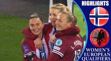 Norway vs Albania || HIGHLIGHTS || Women&#39;s Euro 2025 Qualifiers