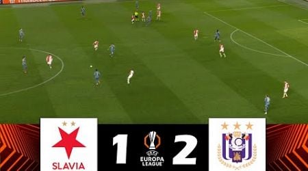 Slavia Praha vs. RSC Anderlecht [1-2] | UEFA Europa League 2024/25 | Match Highlights!