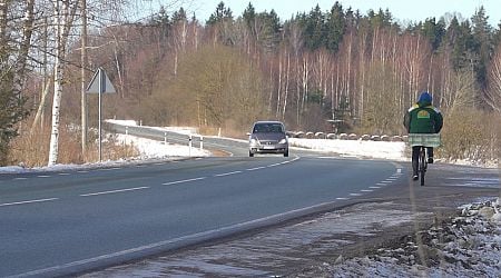 Some roads icy in Latvia Friday morning