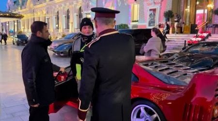 Lando Norris with his F40 in Monaco Celebrating his victory buying a Richard Mille!