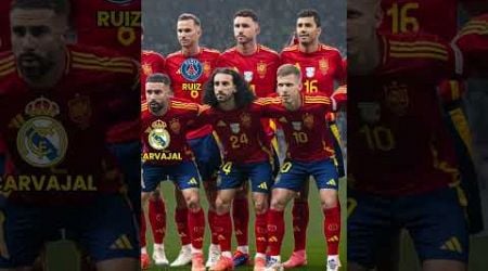 Squad Spain Vs England Final UEFA EURO 2024 I Players Club #spain #duniabola