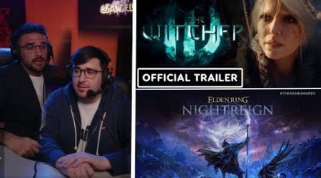 Illojuan y Mangel reaccionan a The witcher 4 trailer oficial y Elden Ring nuevo Dlc Game awards 2024