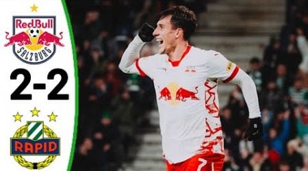 RB Salzburg vs Rapid Wien (2-2) All Goals and Extended Highlights