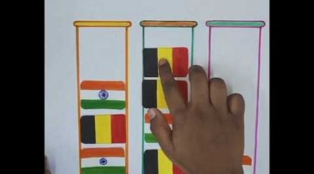 Satisfying art #shorts #India flag #Belgium flag #satisfyingvideo #satisfying #game #ytshorts