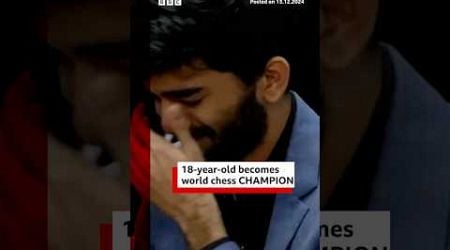 Indian teenager Gukesh Dommaraju has became the youngest world chess champion. #Chess #BBCNews