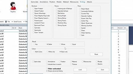 Search for strategic topics with ChessBase 18!