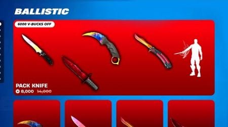 *NEW* Fortnite X BALLISTIC Knife Item Shop Showcase