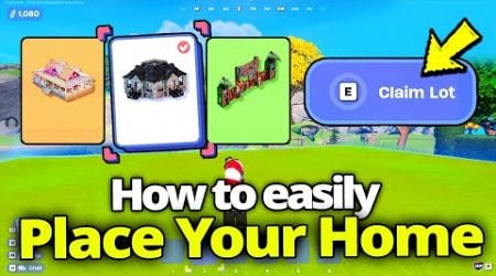 How to EASILY Place Your Home &amp; Claim a Lot (LEGO Fortnite Brick Life)