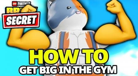 *SECRET* How to get SWOLE with Meowscles at the GYM (Lego Fortnite Brick Life)