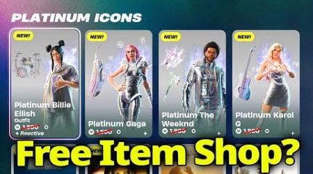 This Fortnite Item Shop Should be free ... (Platinum Icons Compensation)