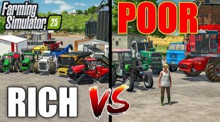 Farming Simulator 25 : RICH vs POOR FARMER | GENERAL COMPARISON