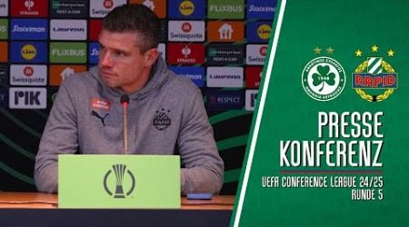 Pressekonferenz nach dem Spiel gegen Omonia Nikosia