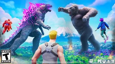 Fortnite STORYLINE - GODZILLA VS KONG!