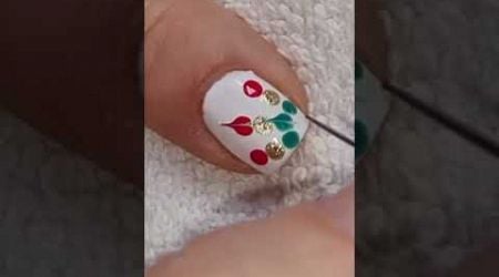 White Christmas Nails With Heart Nail Art | #naildesign