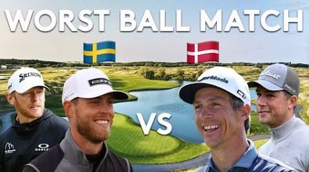 2v2 WORST BALL SCRAMBLE | Sweden vs Denmark