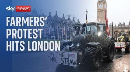 Hundreds of tractors head into London for farmers&#39; protest | 11 December 2024