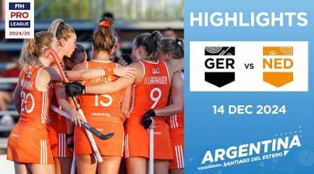 FIH Hockey Pro League 2024-25 Highlights: Germany vs Netherlands (W) | Match 2