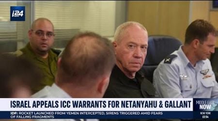 Israel appeals ICC warrants for Netanyahu, Gallant