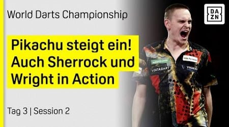 Pikachu steigt ein! Die Queen betritt den Ally Pally: Tag 3 - Session 2 | Darts WM 2025 | DAZN