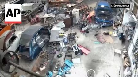 Video captures moment magnitude 7.3 earthquake hits Vanuatu