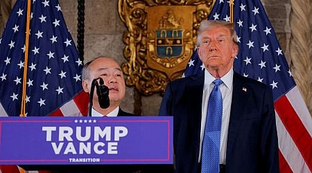 Techmeme: Masayoshi Son's $100B AI investment pledge to Trump would require a massive fundraising effort, new debt, or selling some of SoftBank's holdings to raise cash (Eliot Brown