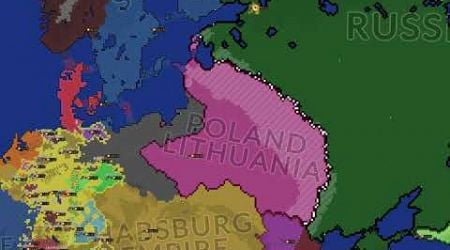 Poland Lithuania vs russian empire -age of conflicts (New Map)