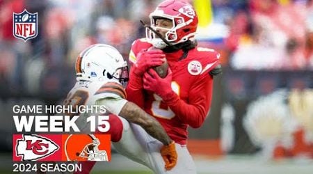 Kansas City Chiefs vs. Cleveland Browns | 2024 Week 15 Game Highlights