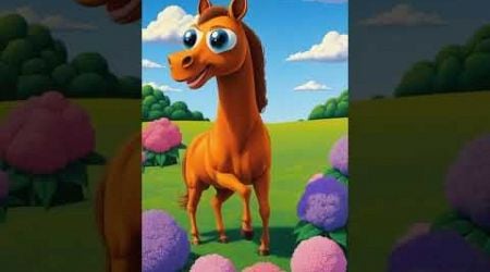 Hungry Cute Horse Kids Cartoon Animation