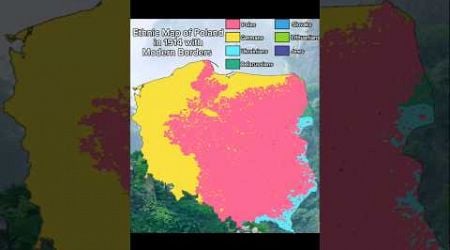 Ethnic Map Of Poland In 1914 With Modern Borders #mapping #mapper #europe #poland #polska #history