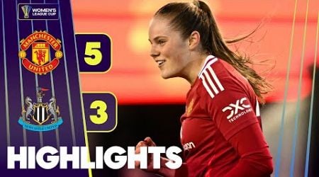 United maintain 100% record | Manchester Utd v Newcastle Utd | Women&#39;s League Cup Highlights 24/25