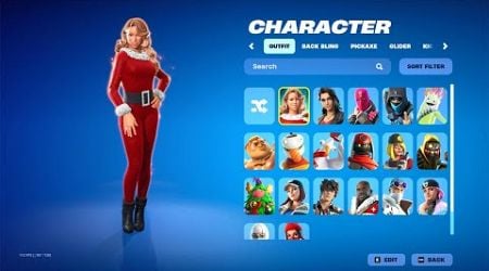 *NEW* Fortnite Winterfest 2024 Full Skin Showcase - All FREE Skins &amp; Rewards (Mariah, Christmas Guf)