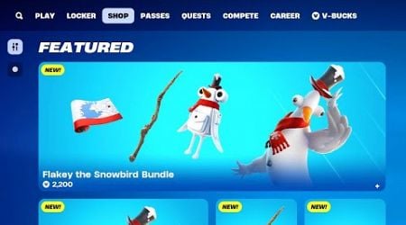 *NEW* Flakey The Snowbird Bundle in The Winterfest Item Shop (Full Showcase)