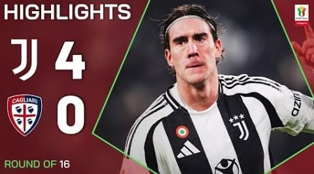 JUVENTUS-CAGLIARI 4-0 | HIGHLIGHTS | Comfortable Win for Juve | Coppa Italia Frecciarossa 2024/25