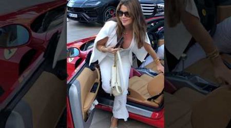 Beautiful sexy lady getting out her Ferrari at Casino #billionaire #monaco #luxury #lifestyle #fyp