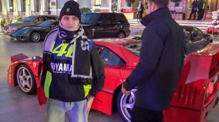 LANDO NORRIS Driving His NEW Ferrari F40 and Shopping at Richard Mille in Casino de Monaco!!