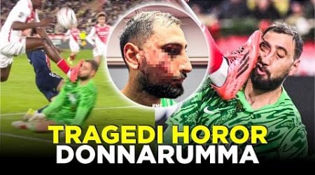 MOMEN WAJAH DONNARUMMA DIHANTAM SEPATU PEMAIN MONACO SAMPAI BABAK BELUR TANPA KARTU MERAH!