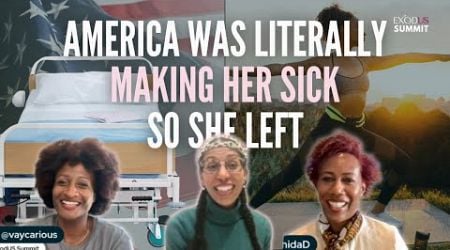 America was literally making her SICK...so she LEFT! Black women in Croatia