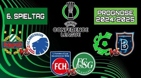 6. SPIELTAG CONFERENCE LEAGUE PROGNOSE 2024/2025! / 1. FC Heidenheim gegen FC St. Gallen