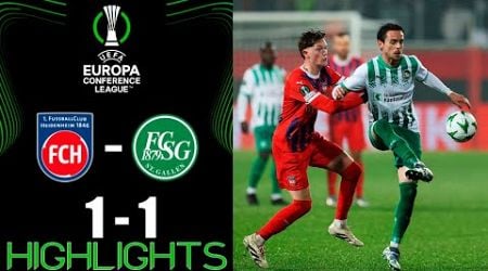 Heidenheim vs St Gallen 1-1 Extended Highlights | UEFA Europa Conference League 2024