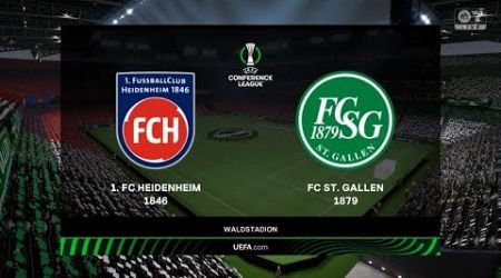 Heidenheim vs St. Gallen - Europa Conference League 24/25 | Full Match All Goals | FC 25 Gameplay