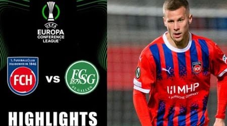 1. FC Heidenheim vs FC St. Gallen 1-1 Hightlights | UEFA Conference League 2024/2025