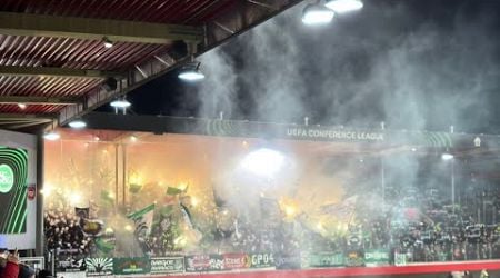 St. Gallen Ultras away at Heidenheim (19.12.2024)